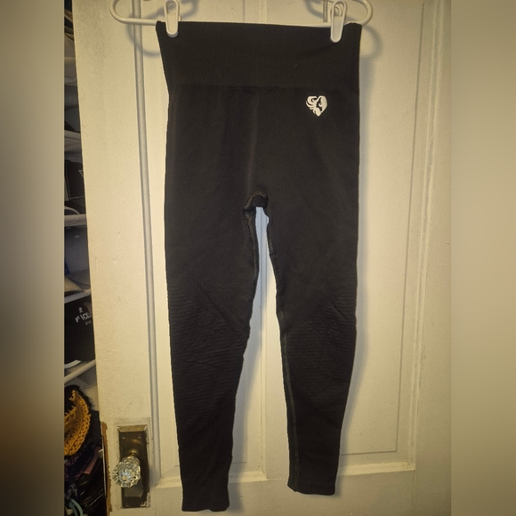 Womens Beat Power Seamless Leggings BLACK Small - Picture 2 of 5